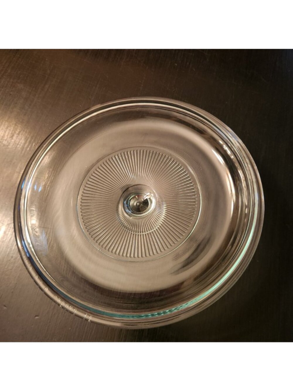 Round Pyrex Lid with Handle #31Round Ribbed G5CA - Picture 2 of 6